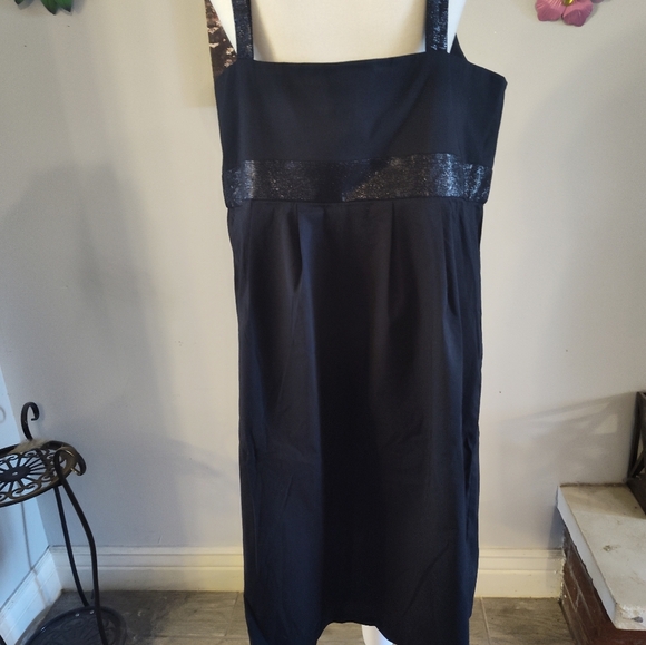 Black Sleeveless Dress with Sequin Detail #246 - Picture 3 of 5